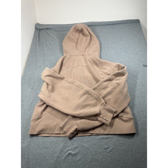 Lululemon SCUBA OVERSIZE 1/2 Zip HOODIE Pink Clay WOMENS size M/L - Picture 9 of 9